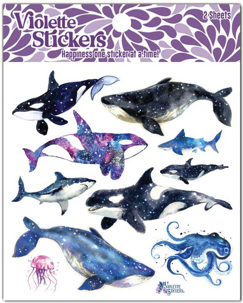 Sealife Glitter Stickers (Pack of 150) Craft Embellishments