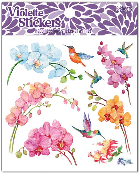 C132 Flower Stems – Violette Stickers