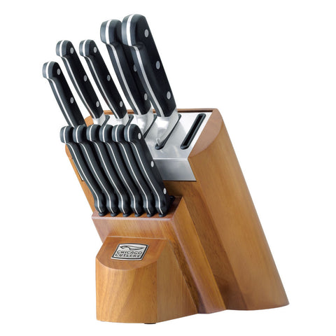 Chicago Cutlery Kinzie Orange 14-Piece Block Set