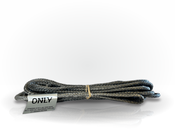 7/16 x 30' Dyneema Tow Rope WLL-8600 LBS Break-17200 LBS