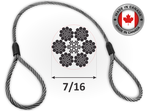 5/16 Wire Rope Sling - Standard Eye