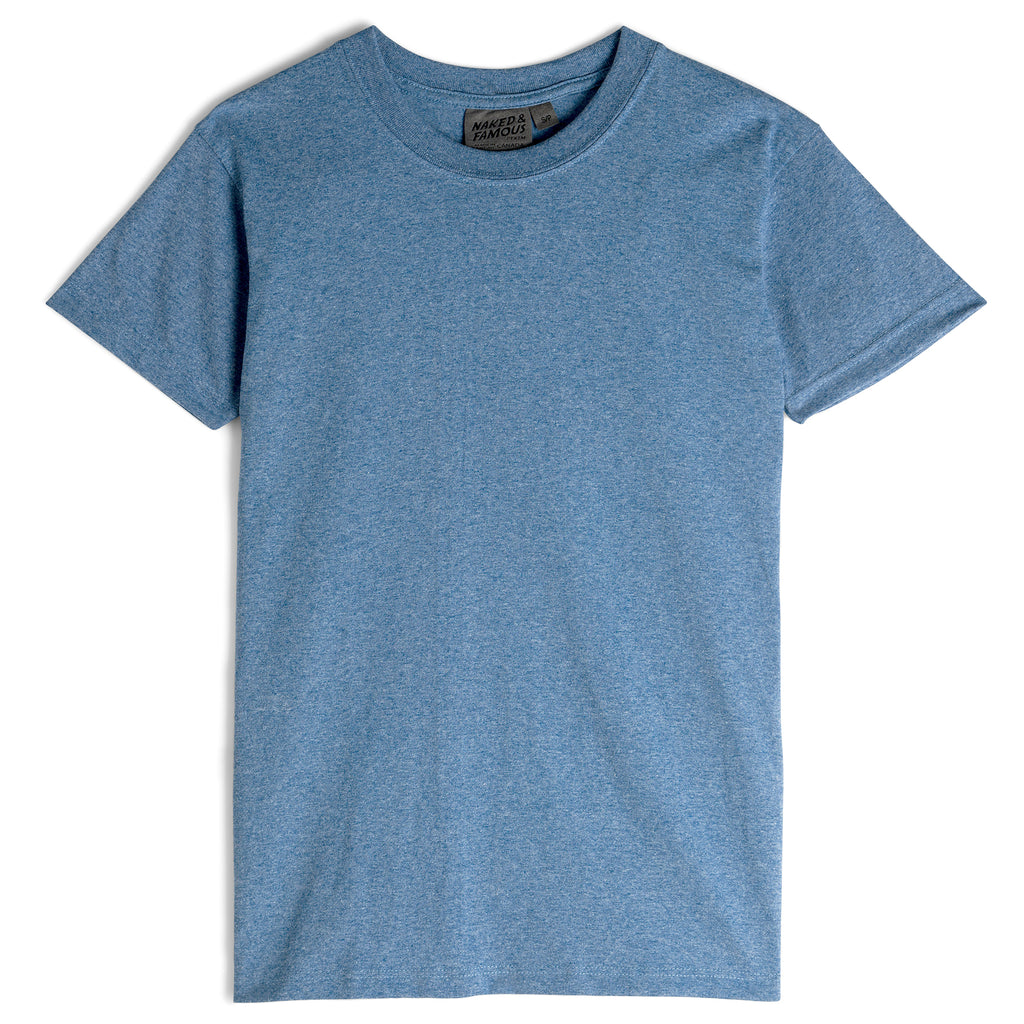 Circular Knit T-Shirt - Blue | Naked & Famous Denim – Tate + Yoko
