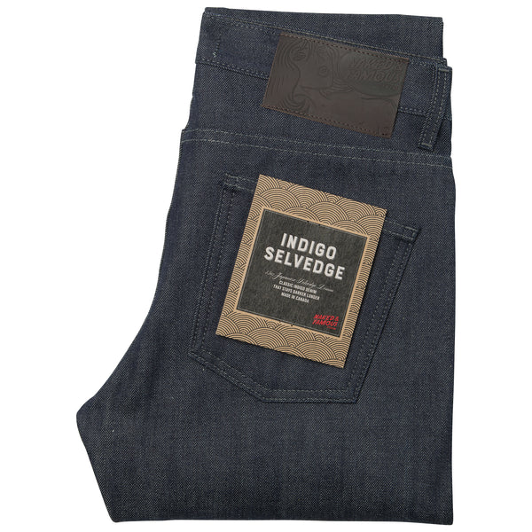 Indigo Super Guy Jeans by Naked & Famous Denim on Sale