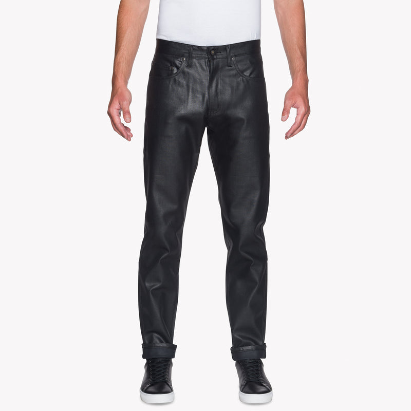 Easy Guy - Wax Coated Black Stretch | Naked & Famous Denim – Tate + Yoko