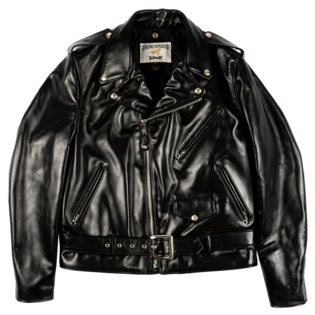 618HH - Horsehide Perfecto Leather Jacket - Black – Tate + Yoko