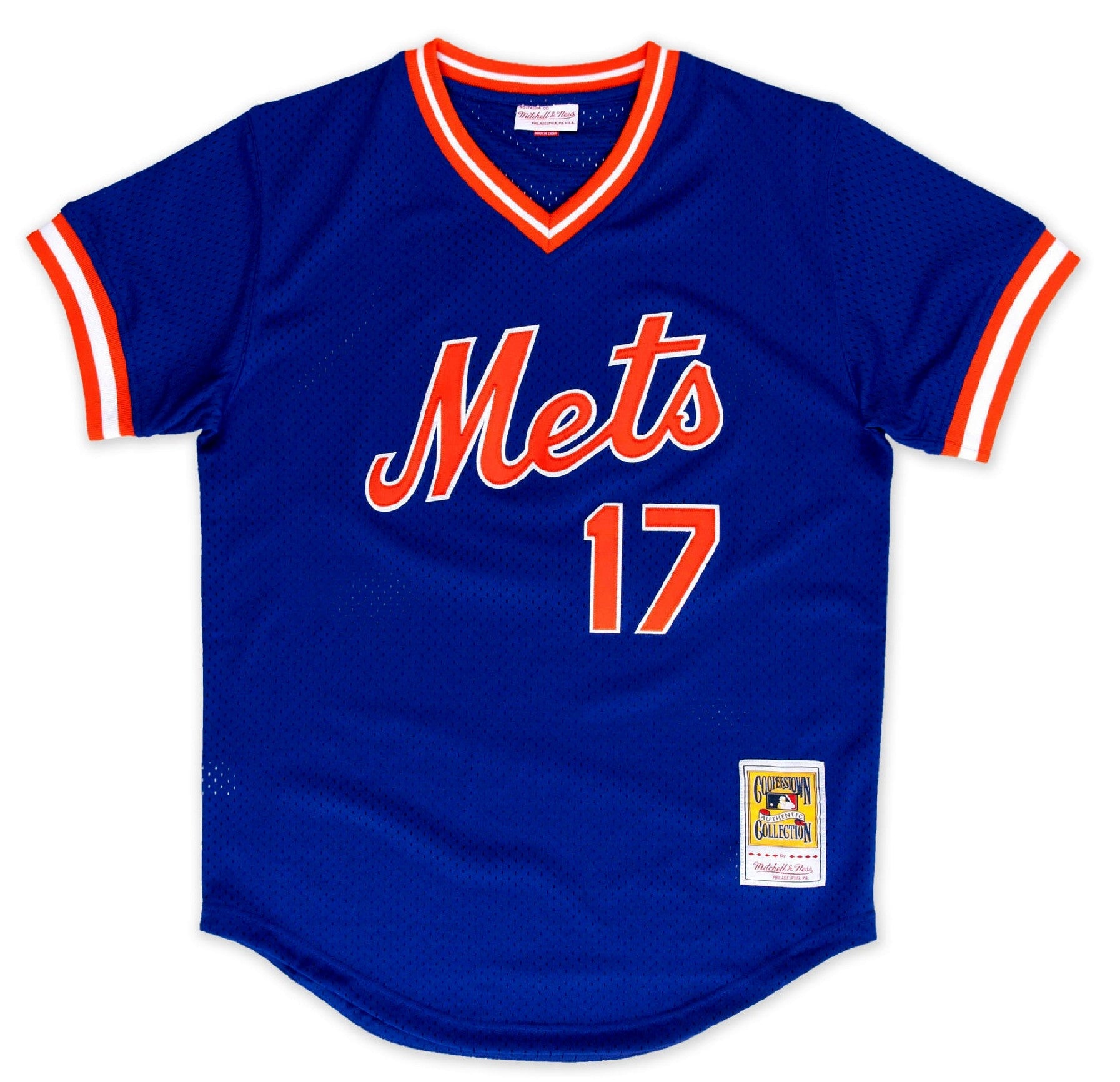 Men's New York Mets #17 Keith Hernandez Replica Grey Throwback Baseball  Jersey
