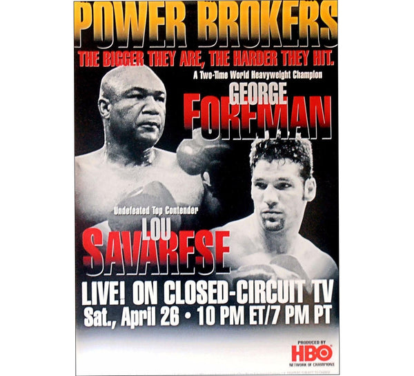 Foreman VS Savarese Poster