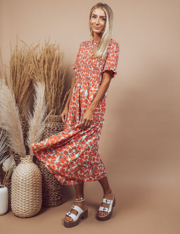 Siv Floral Mesh Dress