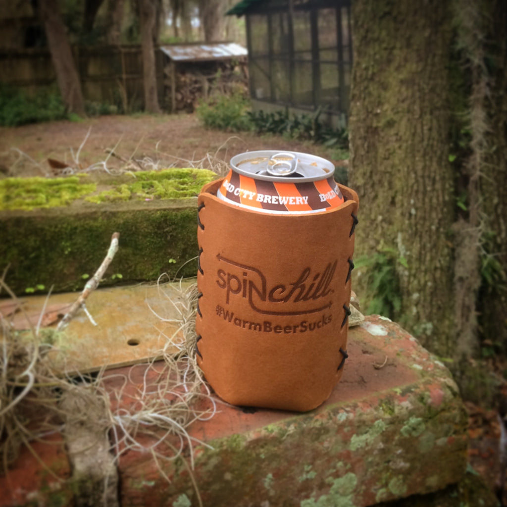 Leather Koozie – SpinChill