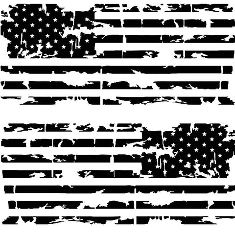 Weathered American Flag Decal Set – Ford Excursion Club Store