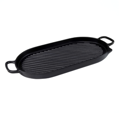 GRILL PLATE  RIBBED  CHASSEUR 460X230MM