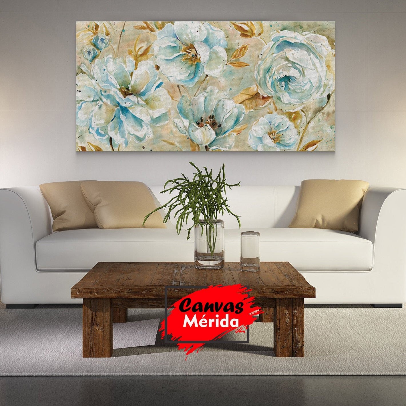 Gardenias Azules – Canvas Mérida Fine Print Art