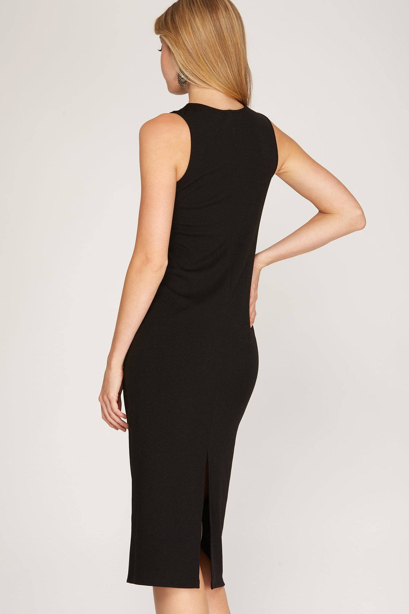 The Kerry Dress: Sleeveless Knit Midi Dress– MomQueenBoutique