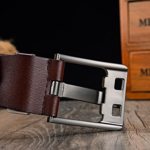 [LFMB]Men's belt leather belt men pin buckle cow genuine leather belts ...