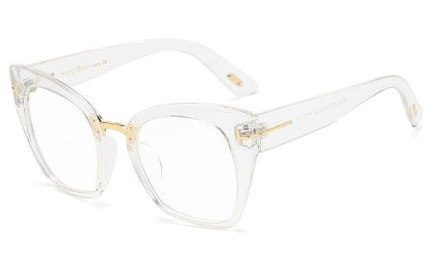45079 Lady Oversized Glasses Frames For Women Brand Designer Optical E