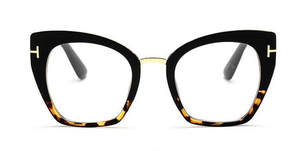 45079 Lady Oversized Glasses Frames For Women Brand Designer Optical E