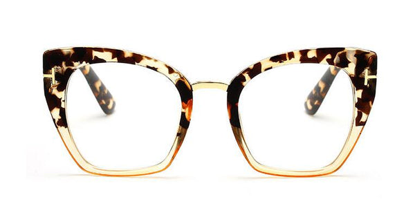 45079 Lady Oversized Glasses Frames For Women Brand Designer Optical E