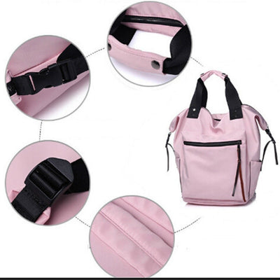 New college style anti-theft women's backpack large capacity multi-function fashion school bag portable travel shoulder bag