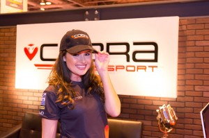 Cobra Sport Clothing Model at Autosport Show 2016