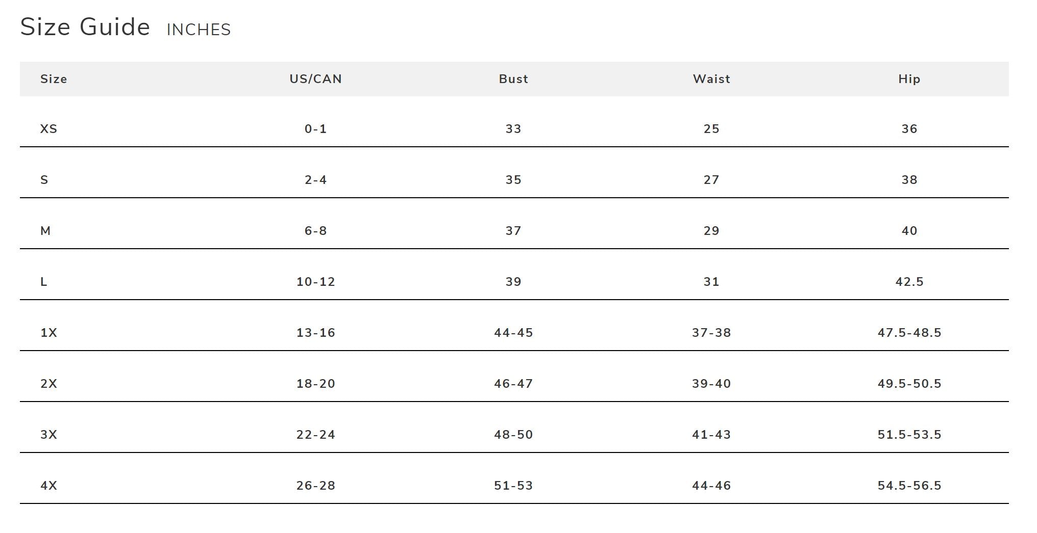 SIZE GUIDE | Shop at Konus