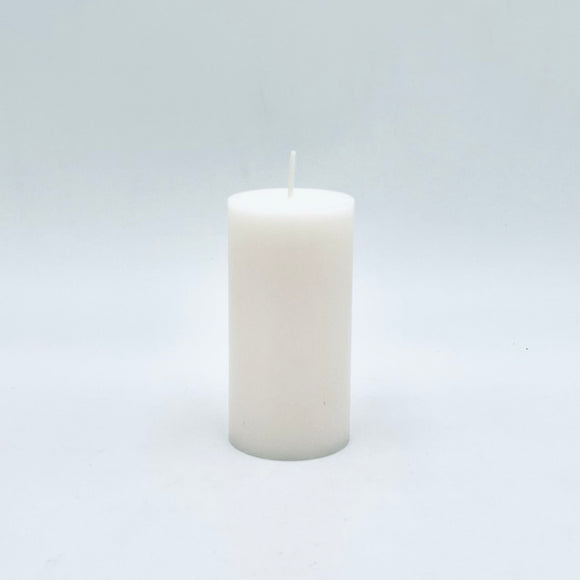 Stearīna svece, 5x10 cm, pienbalta