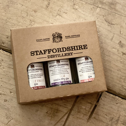 Staffordshire Distillery Triple Gin Gift Set