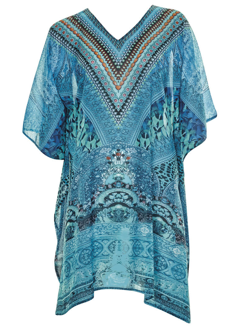 23822 Sunflair Jade Print Ethno Boheme Kaftan | Beach & Body – Beach ...