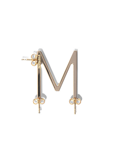 Buy M Alphabet Diamond and 14KT Rose Gold Pendant Online | ORRA