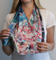 Blue Flower Scarf - Ecart