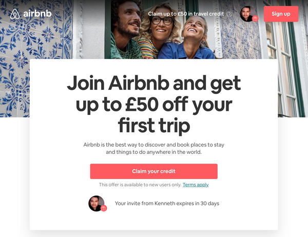 Join Airbnb and get up to $50 off your first trip.