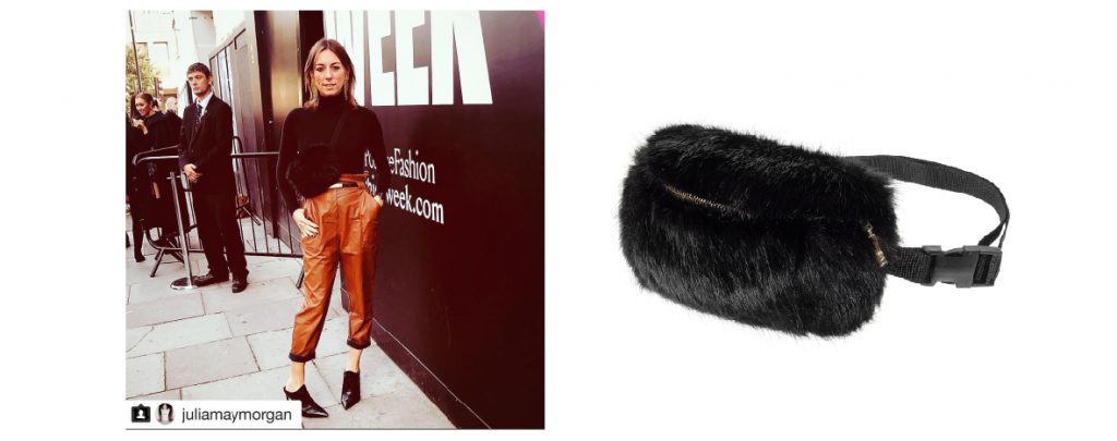 Helen Moore faux fur bumbag