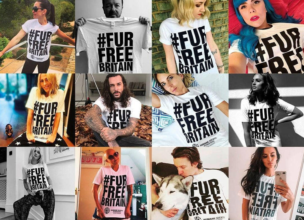 #FurFreeBritain Celebrities