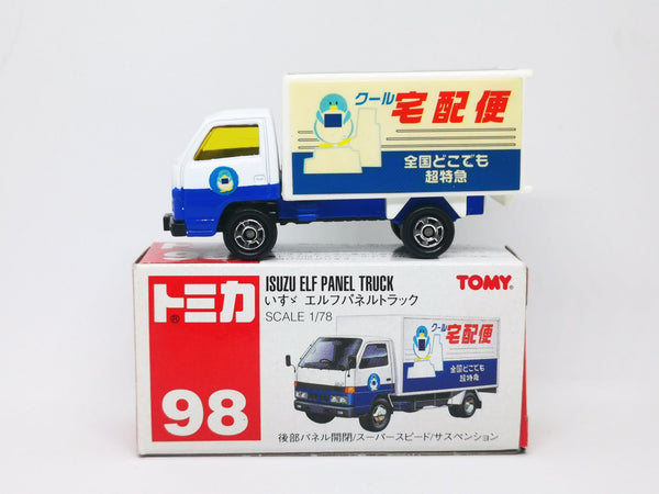 Tomica No 98 Isuzu Elf Panel Truck 1 78 Scale Mobile Garage Hk