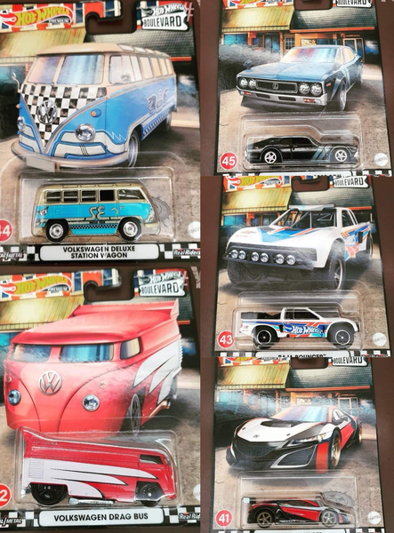 Hot Wheels Boulevard 2022 Set Of 5pcs Mobile Garage Hk 5357