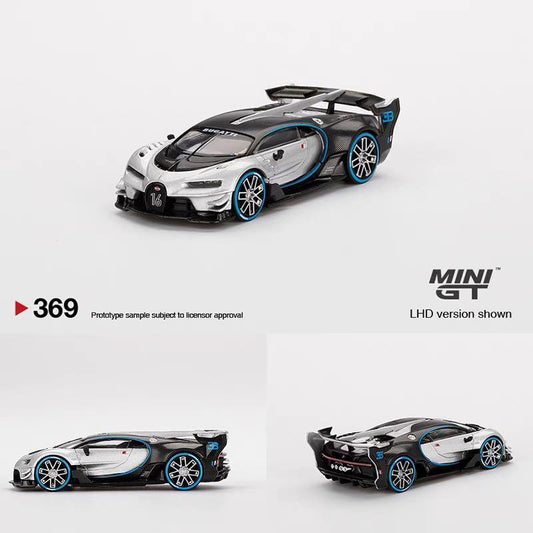 Mini GT 1:64 Mijo Exclusive USA Bugatti Vision Gran Turismo Blue Limited  Edition. (IN STOCK)