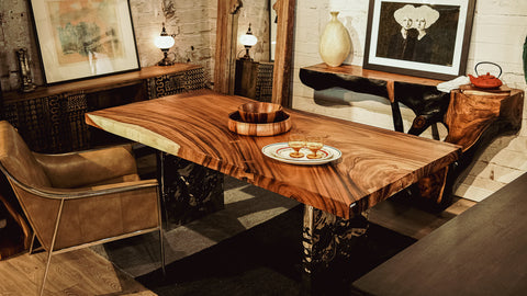 Chamcha wood dining table
