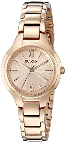 Bulova Classic Women's Rose Gold Stainless Steel Watch 97L151