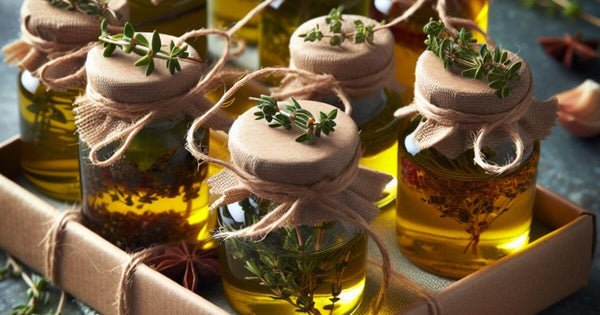 Aceite de oliva O-Live infusionado con tomillo, el regalo casero perfecto para esta navidad