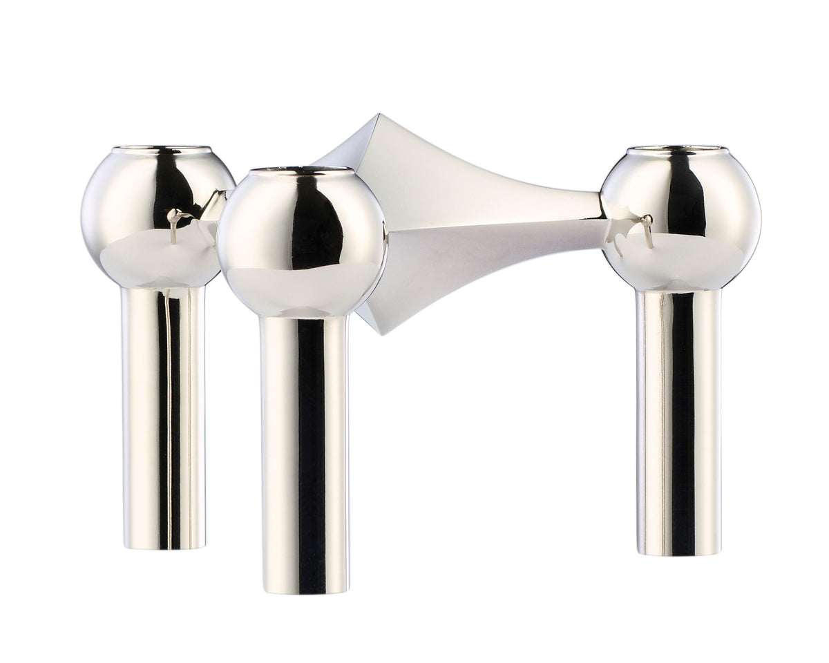 Stoff Nagel Wall Hanger - Chrome Modular Candle Sconce