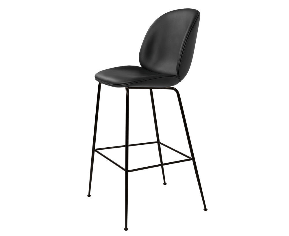 beetle counter chair  upholstered  conic base