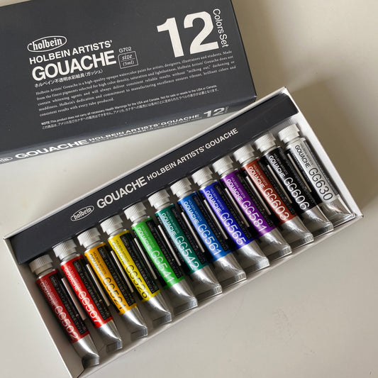 Holbein Artists Gouache Opaque Watercolor 5ml Tubes 18 Colors Set G704 –  AOOKMIYA