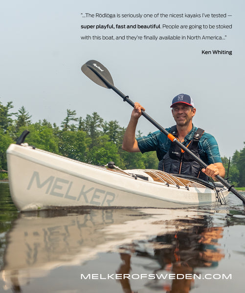 Ken Whiting in Melker Rödlöga Kayak