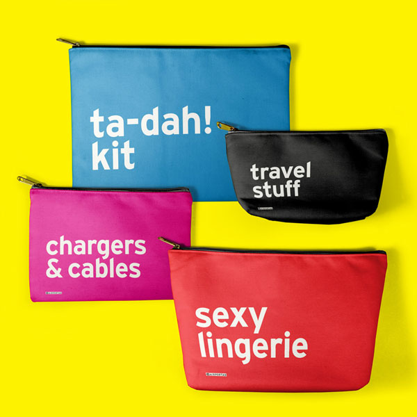 Luggage organizers packing bags