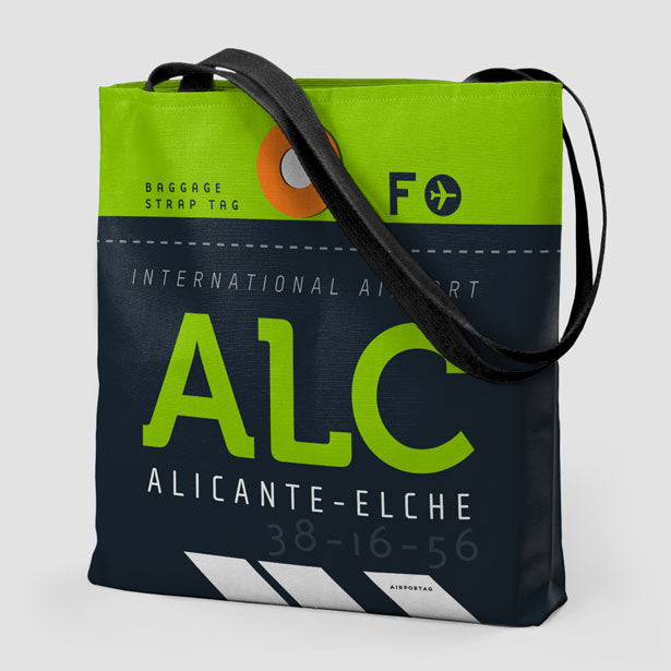Tote Bag - ALC - Alicante–Elche Airport - Alicante, Valencia, Spain ...