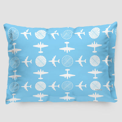 Pan Am Plane Pattern - Pillow Sham