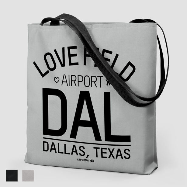 Tote Bag - DAL - Dallas Love Field Airport - Dalas - Texas, USA - IATA code DAL