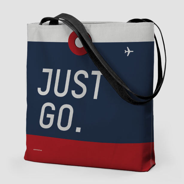 Tote Bag Travel Quote - Just go