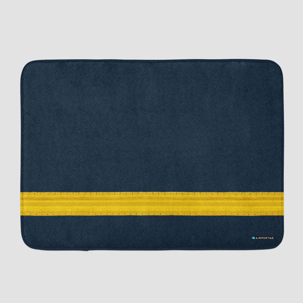 Navy Pilot Stripes Bath Mat