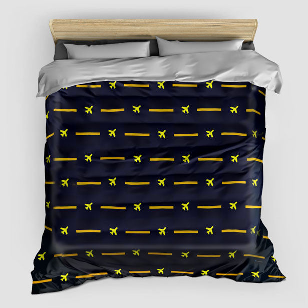 Navy Pilot Stripes Duvet Cover