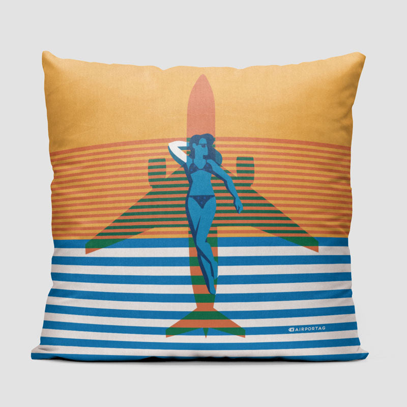 Airplane Seat Isometric - Throw Pillow